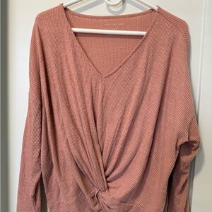 American Eagle Outfitters Dusty Pink Light Sweater